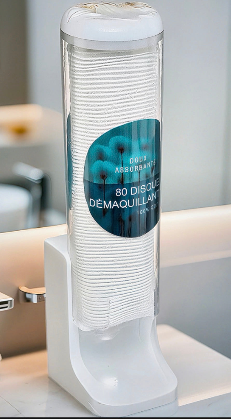 Distributeur disque démaquillant