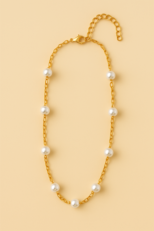 Collier perle doré 📿
