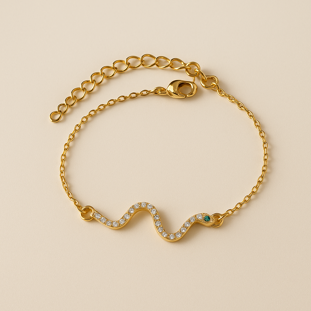 ✨ Bracelet Serpent Dor