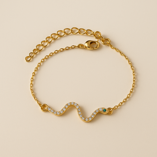 ✨ Bracelet Serpent Dor