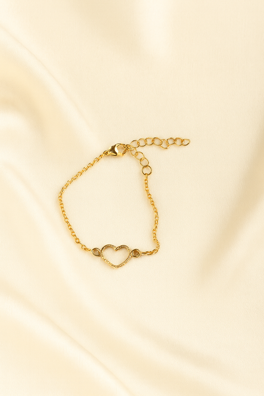 ✨ Bracelet Cœur Doré