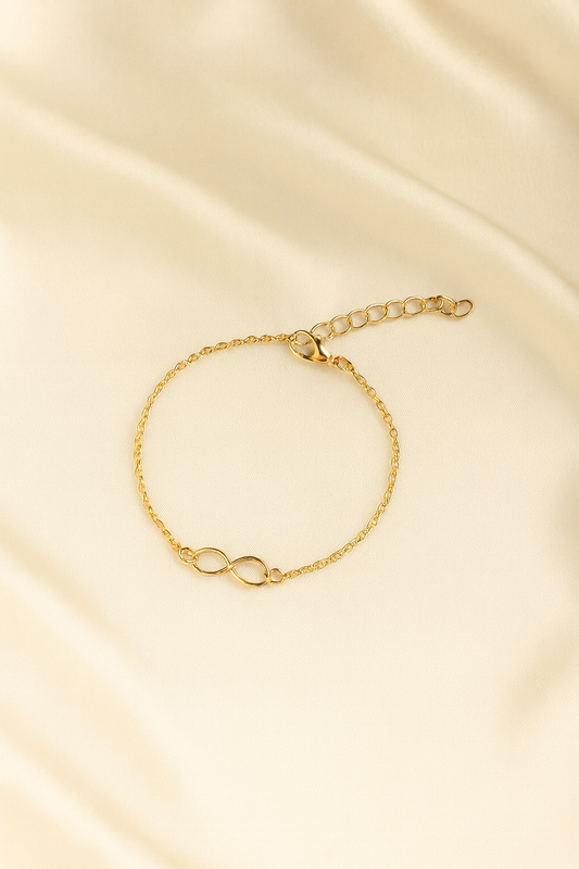✨ Bracelet Infini Doré