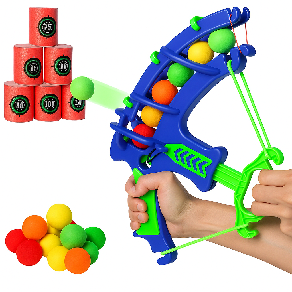 Arbalète à balles en mousse