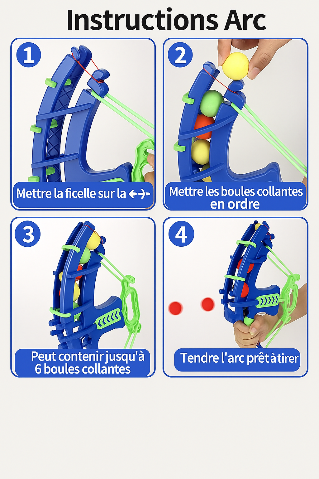 Arbalète à balles en mousse